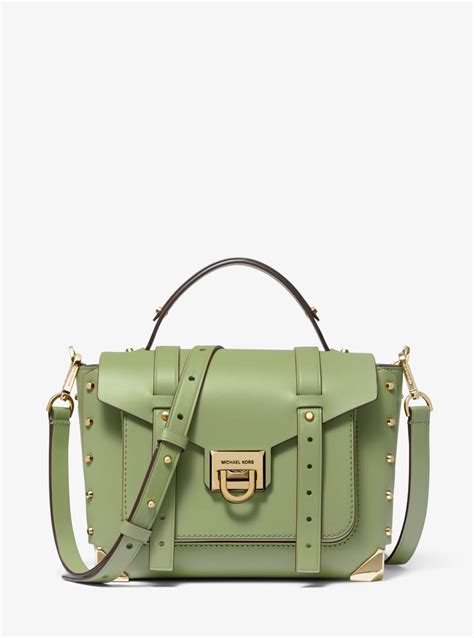 michael kors grüne tasche|michael kors manhattan contrast trim.